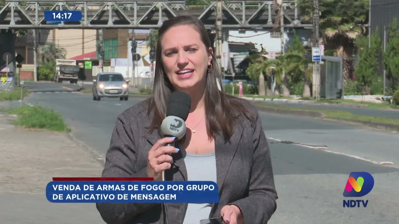 Venda de armas de fogo por grupo de aplicativo de mensagem