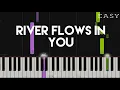 Download Lagu River Flows In You - Yiruma | EASY Piano Tutorial