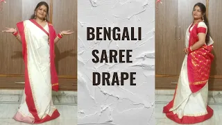 bengali drape how to wear saree for beginners easy saree draping tutorial ankita singh