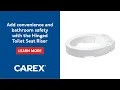 Carex Hinged Toilet Seat Riser An excellent tool for improved bath safety