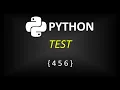Python modules Test datetime os sys