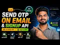 Send OTP on Email Signup API Node js Express Nodemailer