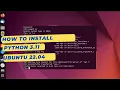 How to install Python 3 11 on Ubuntu 22 04 LTS