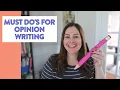 5 Must Do s When Teaching Opinion Writing in Kindergarten 1st and 2nd Grade