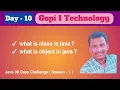 Day-10 What is class object in java Java Full Stack Course Core Java By Mr Gopi