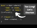 Eloquent Check Exists or Create New - Shortened