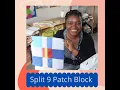 Split 9 Patch Block learn how to make a Modern take on a classic 9 patch block