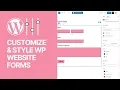 How to Customize Style WordPress Forms For Free Without Coding Tutorial to Edit Contact Form