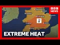What is a red heat warning and where will it hit in the UK BBC News