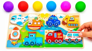 Clay Vehicle Puzzle 🚗🎨 Build Cars, Trucks & More
