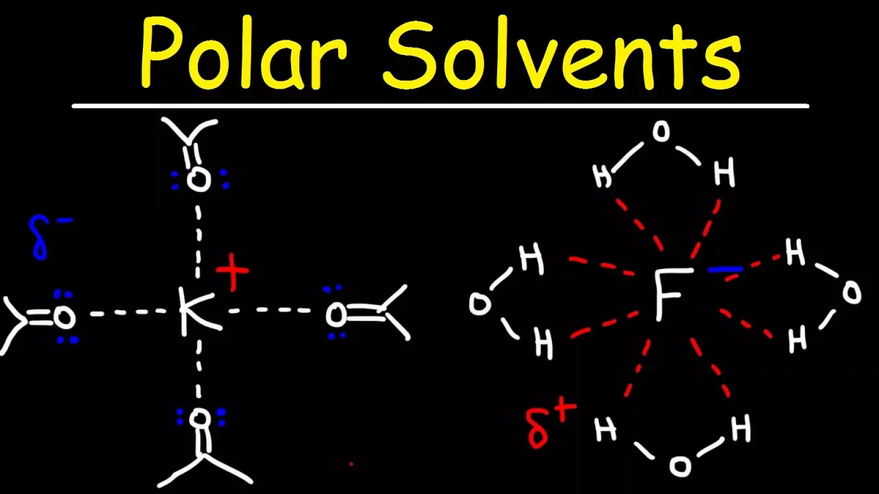Polar Protic Solvents and Polar Aprotic Solvents For SN1 & SN2 Reactions