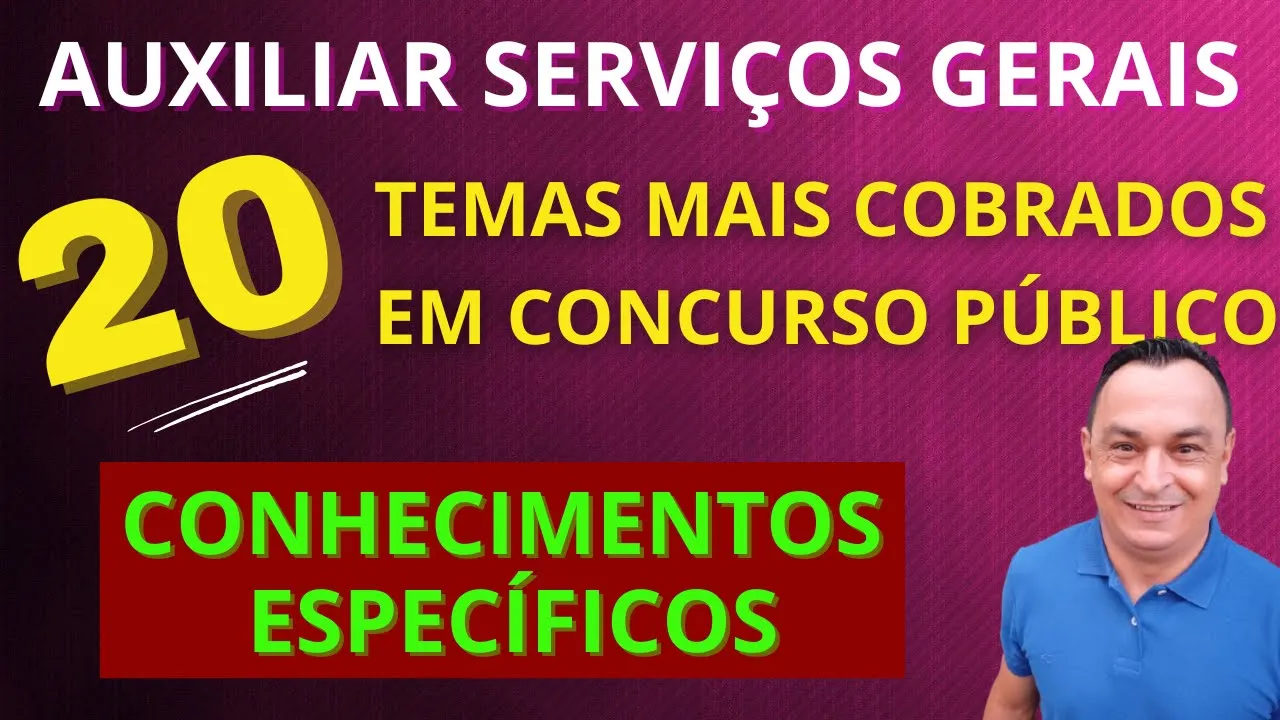 É ISSO QUE CAI NO CONCURSO PÚBLICO! OS TEMAS MAIS COBRADOS NAS PROVAS. NÃO ERRE MAIS! GABARITANDO!