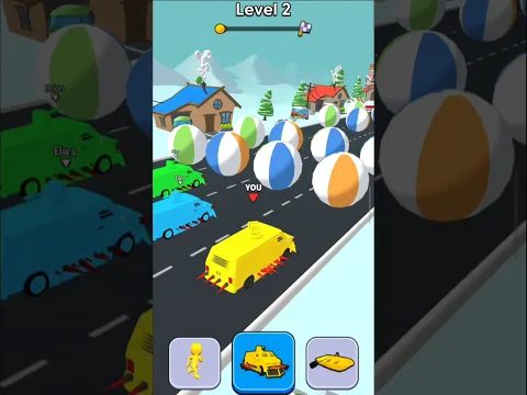 Shape Shifting Race Level-2 🎮😀 | Car Racing #shorts #gaming #racing