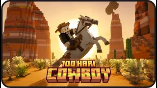 100 Hari Minecraft jadi COWBOY ! - KOBOI vs BANDIT !
