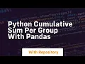 python cumulative sum per group with pandas