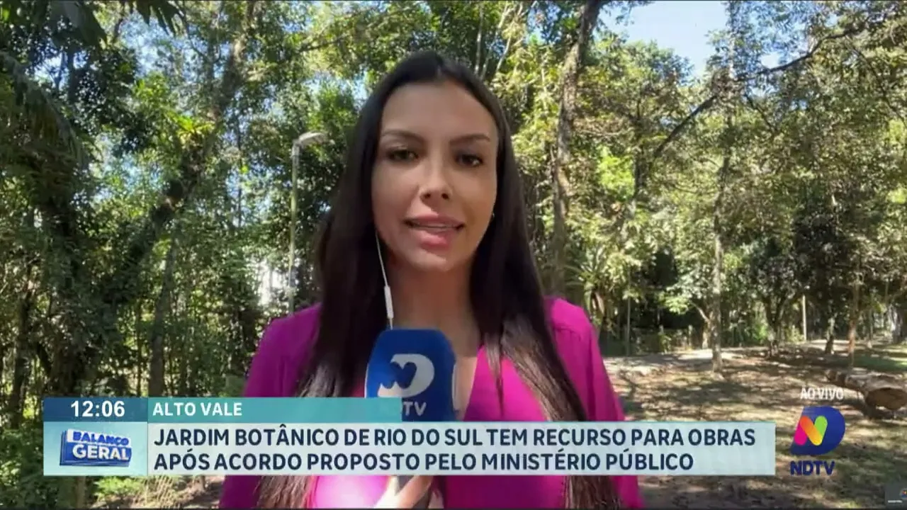 Jardim Botânico de Rio do Sul tem recurso para obras após acordo proposto pelo Ministério Público