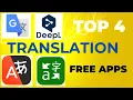 Top 4 free Translation Apps You Need Google DeepL Microsoft Yandex