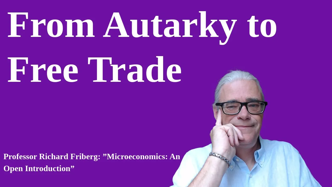 Moving from autarky to free trade in a capital rich country (specific factor model)