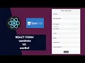 React Form - useState vs useRef