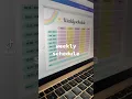weekly schedule