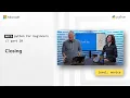 Closing More Python for Beginners 20 of 20