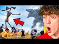 Reacting to GODZILLA vs SIREN HEAD Animation