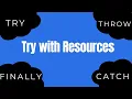 try with resources - Java Exception Handling in Tamil