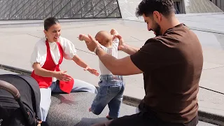 LATIFS ERSTE SCHRITTE VOR DEM LOUVRE 🇫🇷