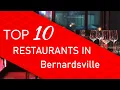 Top 10 best Restaurants in Bernardsville New Jersey