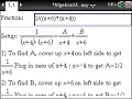 Most Fun Algebra Method Cover-Up Method to solve Partial Fractions using the TiNspire