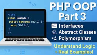PHP OOP Part 3 Interfaces Abstract Classes Polymorphism Explained with Real Examples Beginner