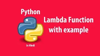 Lambda function in Python in Hindi