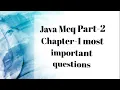 Part-2 Java Basic MCQs Java MCQ s Questions and Answers Hindi