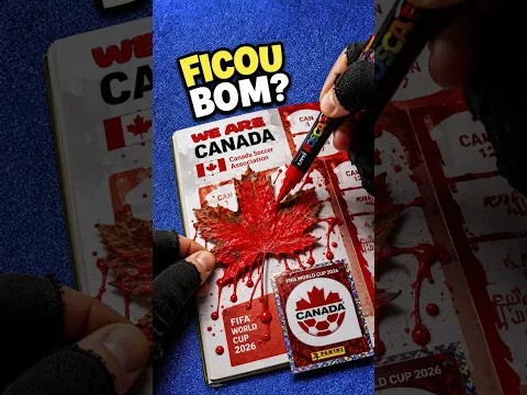 Como DESENHAR a bandeira do CANADÁ? Álbum de Figurinhas da Copa 2026