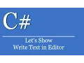 Let s Show - Text in Editor schreiben C Tutorial Visual Studio dll import user32dll