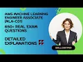 Pass AWS Machine Learning Engineer Associate MLA-C01 First Attempt 2026 Verified Exam Questions