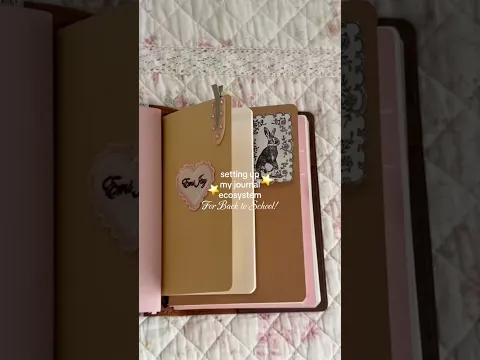 JOURNAL SET UP for back to school! #backtoschool #journalwithme #journaling