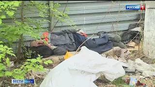 В Омске на проспекте Маркса образовалась огромная свалка