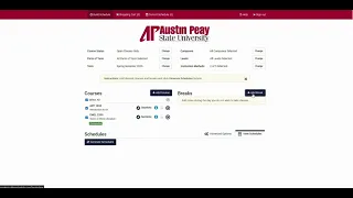 Tutorial APSU AP Schedule Planner