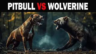 Pitbull vs Wolverine Who Would Win in an Epic Animal Fight