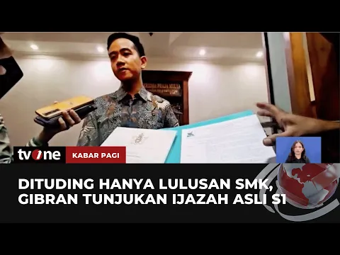 Berikan Bukti, Cawapres Gibran Tepis Tuduhan Ijazah Palsu