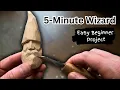 Carving A Stupidly Easy Whittle - 5 Minute Wizard