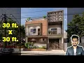 30X30 Feet House Design 3D 100 Gaj 900 sqft 30 30 house design 9X9 Meter DV Studio