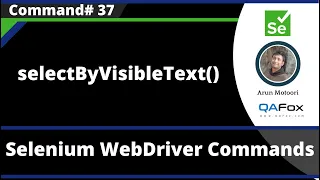 selectByVisibleText Command - Selenium WebDriver