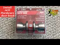 How to install ACE hardware door knob - DIY