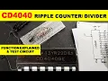 574 CMOS 12-Stage Ripple Carry Binary Counters Binary Counter Frequency Divider IC Test CD4040