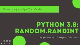 Python Problem 4 random randint and functions