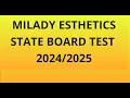 Milady Esthetics State Board Test