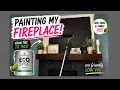 I Tried Benjamin Moore Eco Spec Zero VOC Paint Non-Toxic Fireplace Makeover