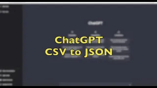 CSV to JSON Converter Automating Data Transformation with ChatGPT